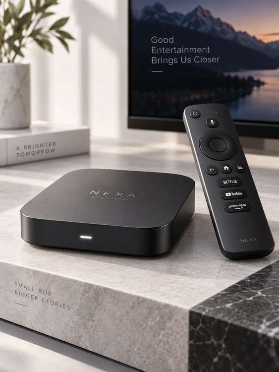 Contemporary television entertainment setup